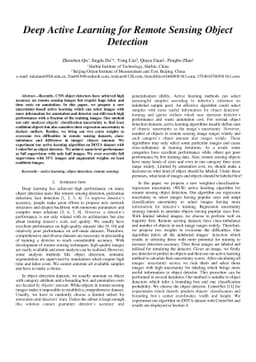 Deep Active Learning for Remote Sensing Object Detection