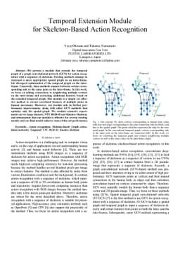 Temporal Extension Module for Skeleton-Based Action Recognition