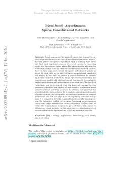 Event-based Asynchronous Sparse Convolutional Networks