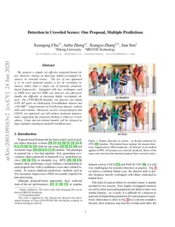 Detection in Crowded Scenes: One Proposal, Multiple Predictions