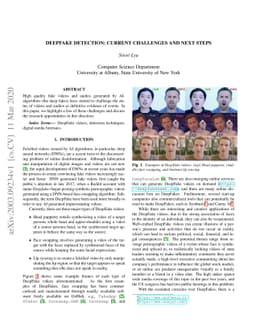 DeepFake Detection: Current Challenges and Next Steps