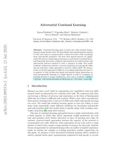 Adversarial Continual Learning