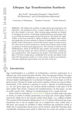 Lifespan Age Transformation Synthesis