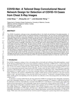 COVID-Net: A Tailored Deep Convolutional Neural Network Design for
  Detection of COVID-19 Cases from Chest X-Ray Images