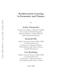 Reinforcement Learning in Economics and Finance