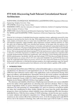 FTT-NAS: Discovering Fault-Tolerant Convolutional Neural Architecture