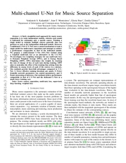 Multi-channel U-Net for Music Source Separation