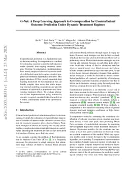 G-Net: A Deep Learning Approach to G-computation for Counterfactual
  Outcome Prediction Under Dynamic Treatment Regimes