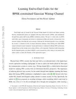Learning End-to-End Codes for the BPSK-constrained Gaussian Wiretap
  Channel