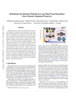 Rethinking Class-Balanced Methods for Long-Tailed Visual Recognition
  from a Domain Adaptation Perspective