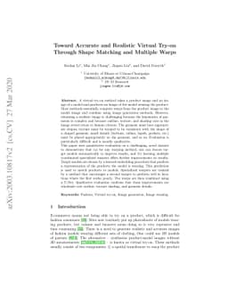 Toward Accurate and Realistic Virtual Try-on Through Shape Matching and
  Multiple Warps