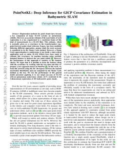 PointNetKL: Deep Inference for GICP Covariance Estimation in Bathymetric
  SLAM