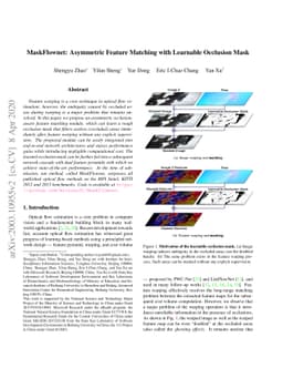 MaskFlownet: Asymmetric Feature Matching with Learnable Occlusion Mask