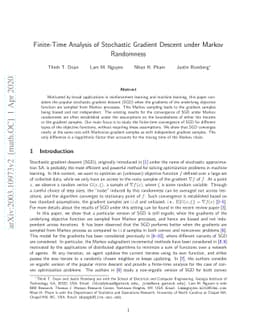 Finite-Time Analysis of Stochastic Gradient Descent under Markov
  Randomness