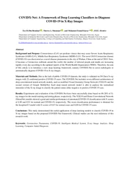 COVIDX-Net: A Framework of Deep Learning Classifiers to Diagnose
  COVID-19 in X-Ray Images