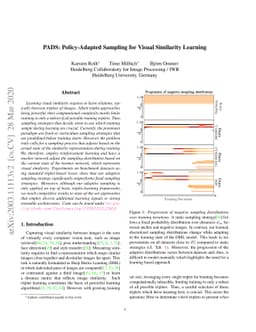 PADS: Policy-Adapted Sampling for Visual Similarity Learning