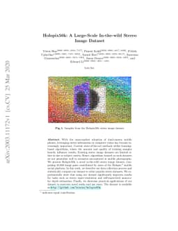 Holopix50k: A Large-Scale In-the-wild Stereo Image Dataset