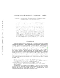 Interval Neural Networks: Uncertainty Scores