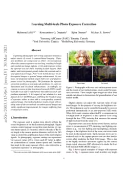 Learning Multi-Scale Photo Exposure Correction