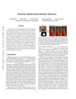 DeepStrip: High Resolution Boundary Refinement