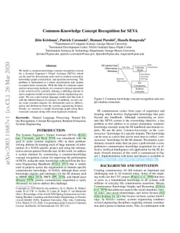 Common-Knowledge Concept Recognition for SEVA