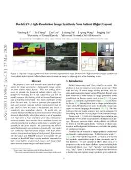 BachGAN: High-Resolution Image Synthesis from Salient Object Layout