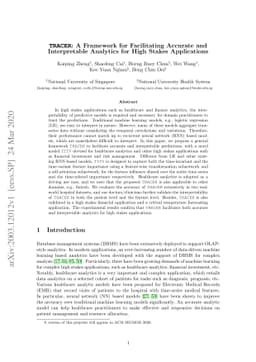 TRACER: A Framework for Facilitating Accurate and Interpretable
  Analytics for High Stakes Applications