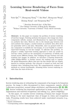 Learning Inverse Rendering of Faces from Real-world Videos