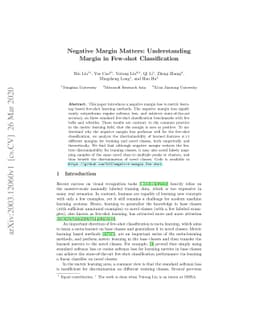 Negative Margin Matters: Understanding Margin in Few-shot Classification