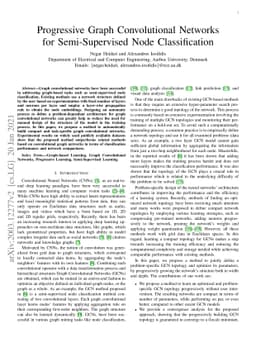 Progressive Graph Convolutional Networks for Semi-Supervised Node
  Classification