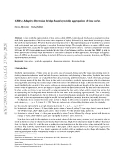 ABBA: Adaptive Brownian bridge-based symbolic aggregation of time series