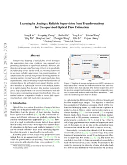 Learning by Analogy: Reliable Supervision from Transformations for
  Unsupervised Optical Flow Estimation