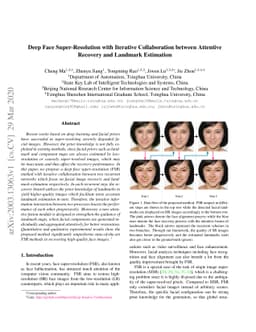 Deep Face Super-Resolution with Iterative Collaboration between
  Attentive Recovery and Landmark Estimation