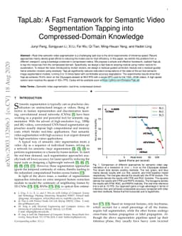 TapLab: A Fast Framework for Semantic Video Segmentation Tapping into
  Compressed-Domain Knowledge