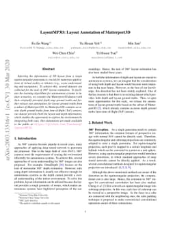 LayoutMP3D: Layout Annotation of Matterport3D