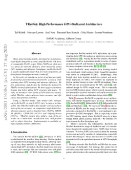 TResNet: High Performance GPU-Dedicated Architecture