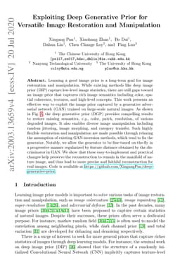 Exploiting Deep Generative Prior for Versatile Image Restoration and
  Manipulation
