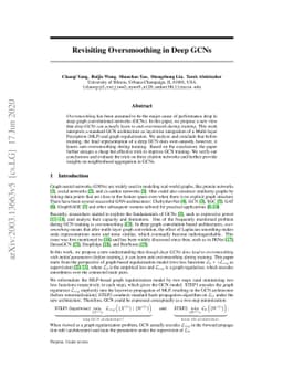 Revisiting Over-smoothing in Deep GCNs
