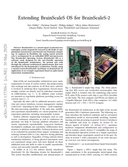 Extending BrainScaleS OS for BrainScaleS-2