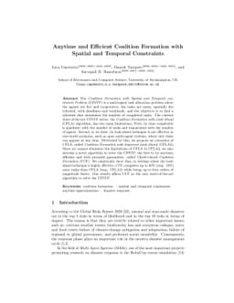 Anytime and Efficient Coalition Formation with Spatial and Temporal
  Constraints