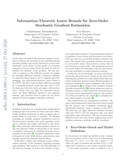 Information-Theoretic Lower Bounds for Zero-Order Stochastic Gradient
  Estimation