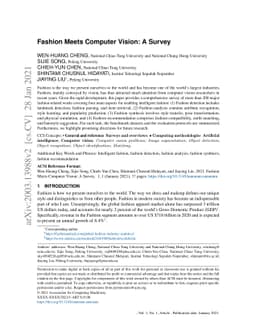 Fashion Meets Computer Vision: A Survey