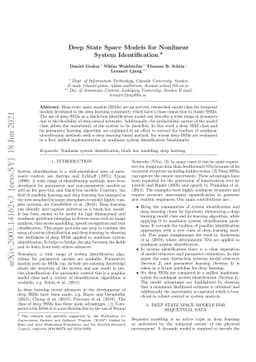 Deep State Space Models for Nonlinear System Identification