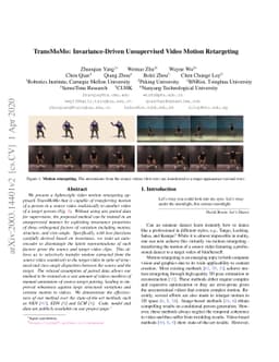 TransMoMo: Invariance-Driven Unsupervised Video Motion Retargeting