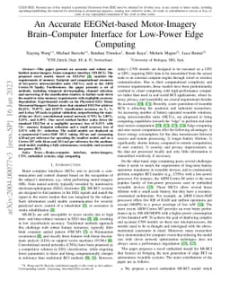 An Accurate EEGNet-based Motor-Imagery Brain-Computer Interface for
  Low-Power Edge Computing