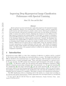 Improving Deep Hyperspectral Image Classification Performance with
  Spectral Unmixing