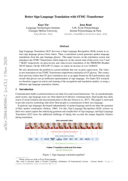 Better Sign Language Translation with STMC-Transformer