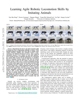 Learning Agile Robotic Locomotion Skills by Imitating Animals