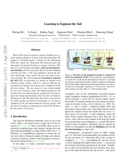 Learning to Segment the Tail