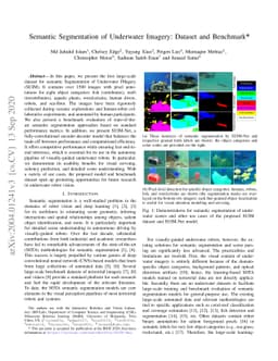 Semantic Segmentation of Underwater Imagery: Dataset and Benchmark